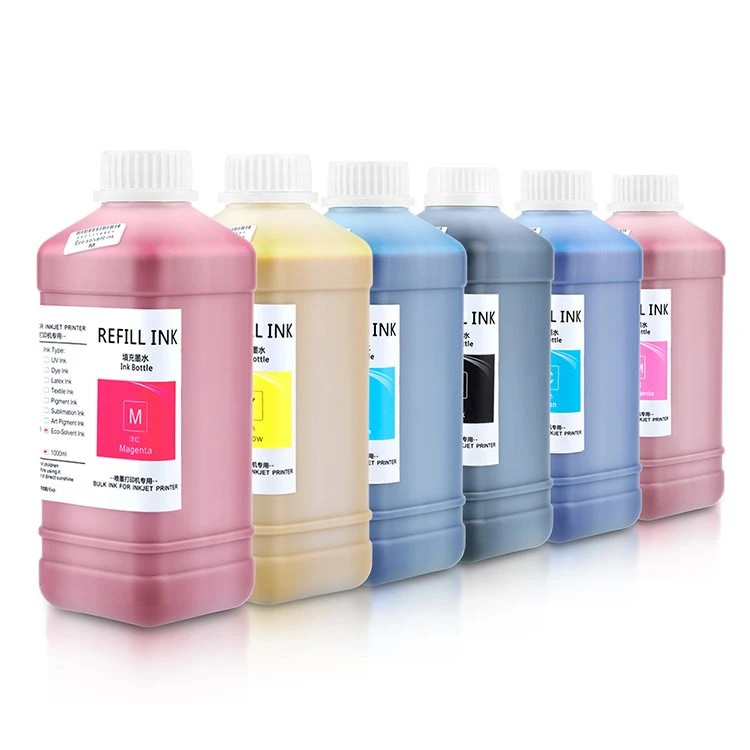 1000 ml Eco Solvent-blekk for Epson DX5-skrivehoder